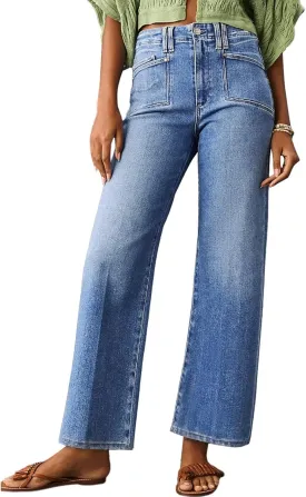 Astylish Womens Wide Leg Jeans High Waisted Stretchy Buttoned Denim Pants Trendy 2025 with Pocket Astylish Womens Wide Leg Jeans High Waisted Stretchy Buttoned Denim Pants Trendy 2025 with Pocket