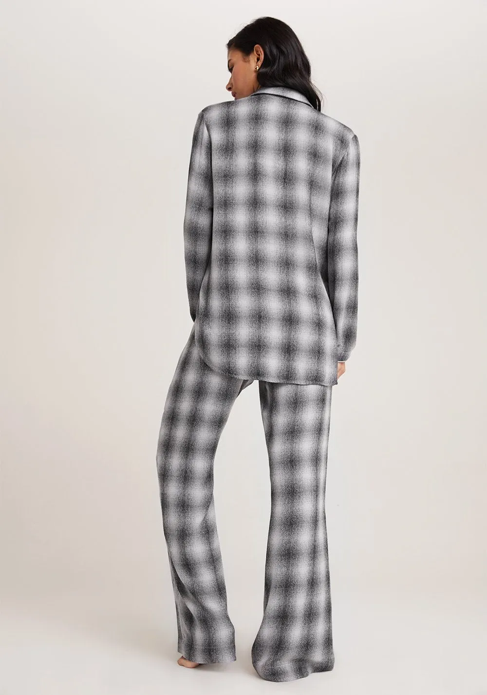 Bella Dahl - Sleep Shirt   Wide Leg Pant Set in White