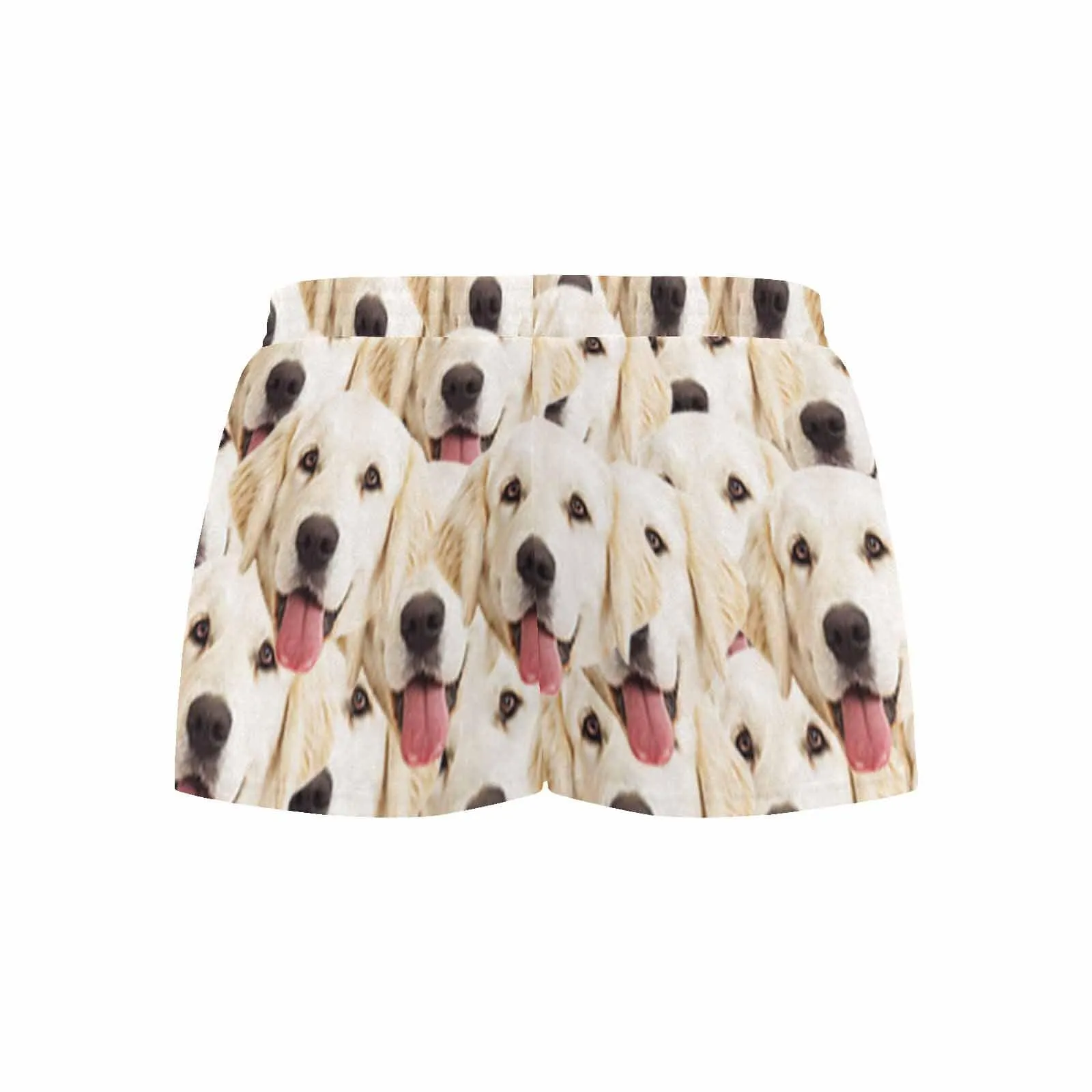 Custom Face Women's Pajama Shorts Personalized Pet Photo Sleepwear Shorts