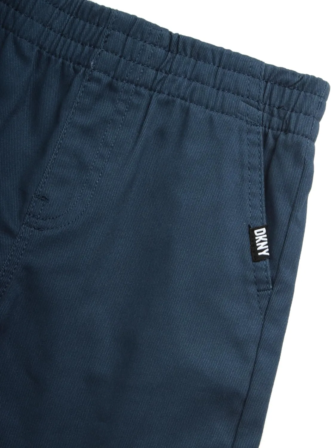 DKNY Boys' Short Set - 3 Piece Short Sleeve Button Down Shirt, Crew Neck T-Shirt, and Twill Shorts for Boys (Sizes: 2T-7)