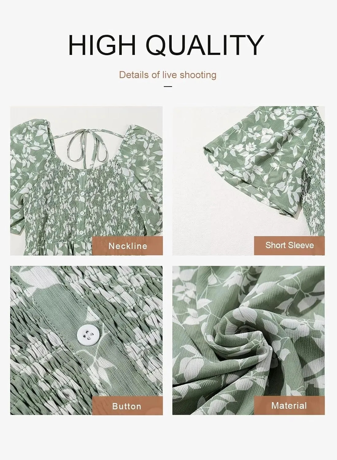 Dokotoo Womens Dresses 2025 Square Neck Tie Backless Summer Dresses Cap Sleeve Floral Buttoned Empire Waist Maxi Dress