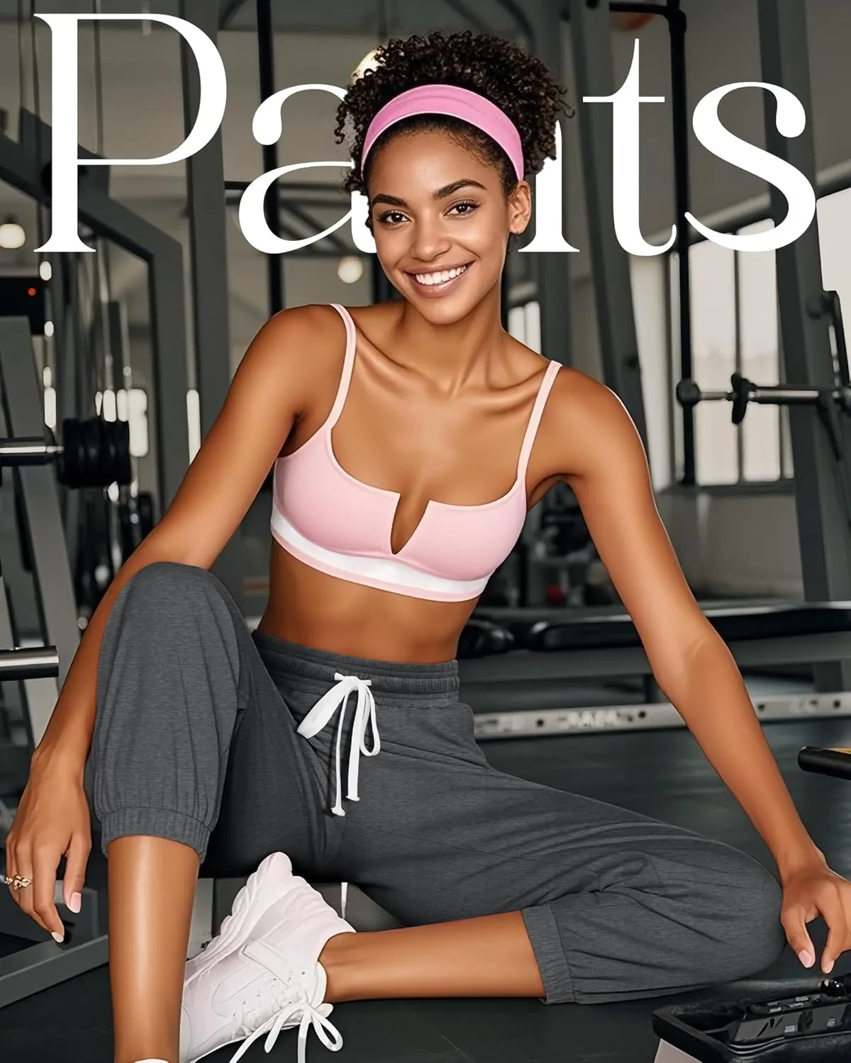 Ficerd 3 Pcs Women's Capri Sweatpants Joggers Summer Casual Sports Cropped Lounge Pants High Waisted Athletic with Pockets