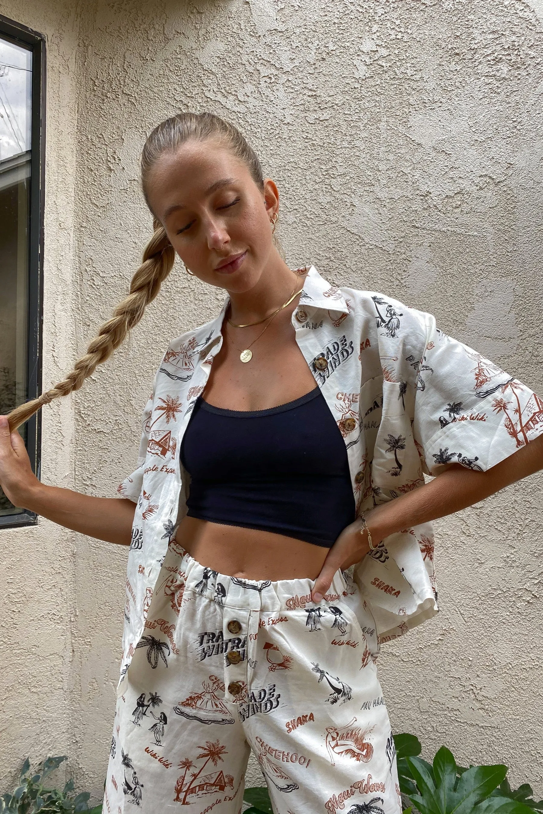 Hawaiian Pajama Top
