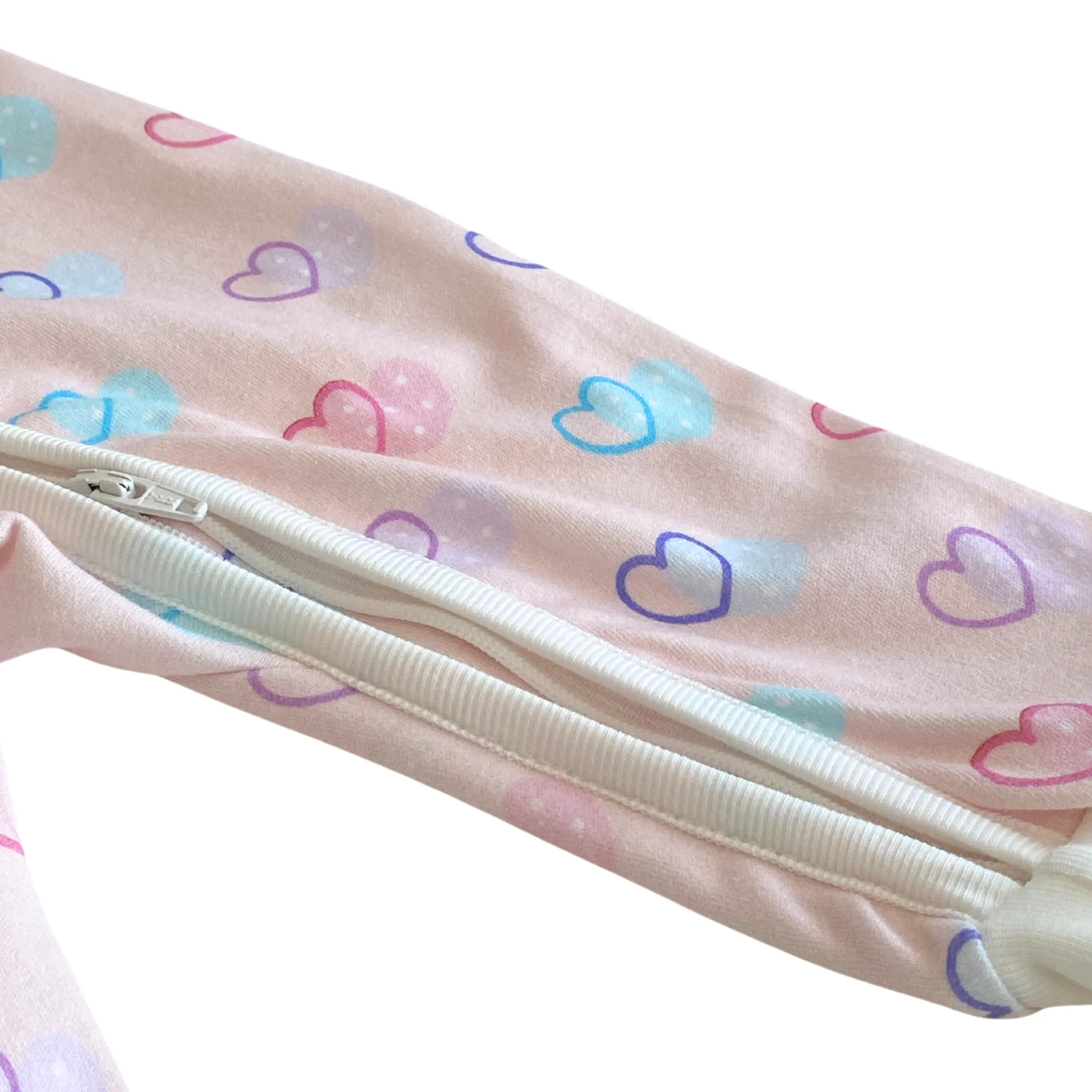 Organic Cotton Convertible Pajama Hearts