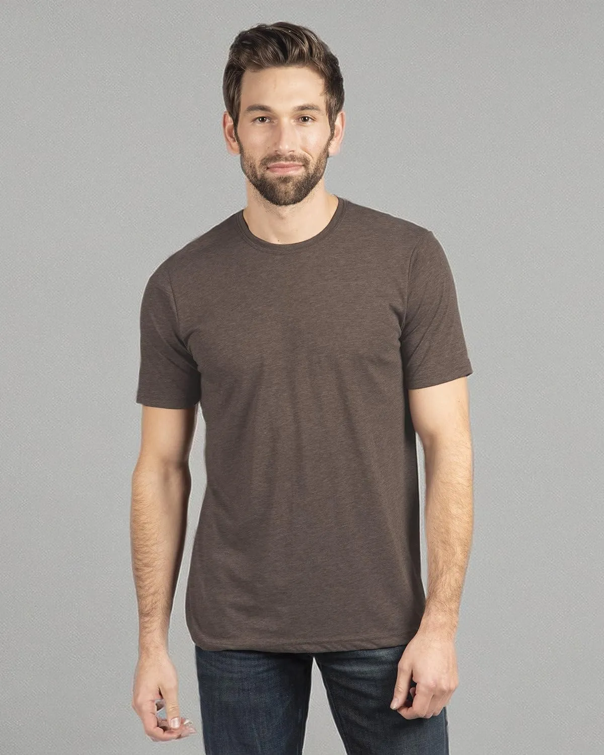 The Next Level Mens Triblend Long-Sleeve Henley (6072)