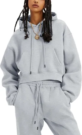 UANEO Women 2 Piece Outfits Sweatsuit Hoodie Sweatshirt Jogger Sets Lounge Tracksuit Set