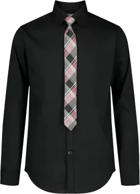 Van Heusen Boys' Long Sleeve Collared Button-Down Dress Shirt and Tie Set Van Heusen Boys' Long Sleeve Collared Button-Down Dress Shirt and Tie Set