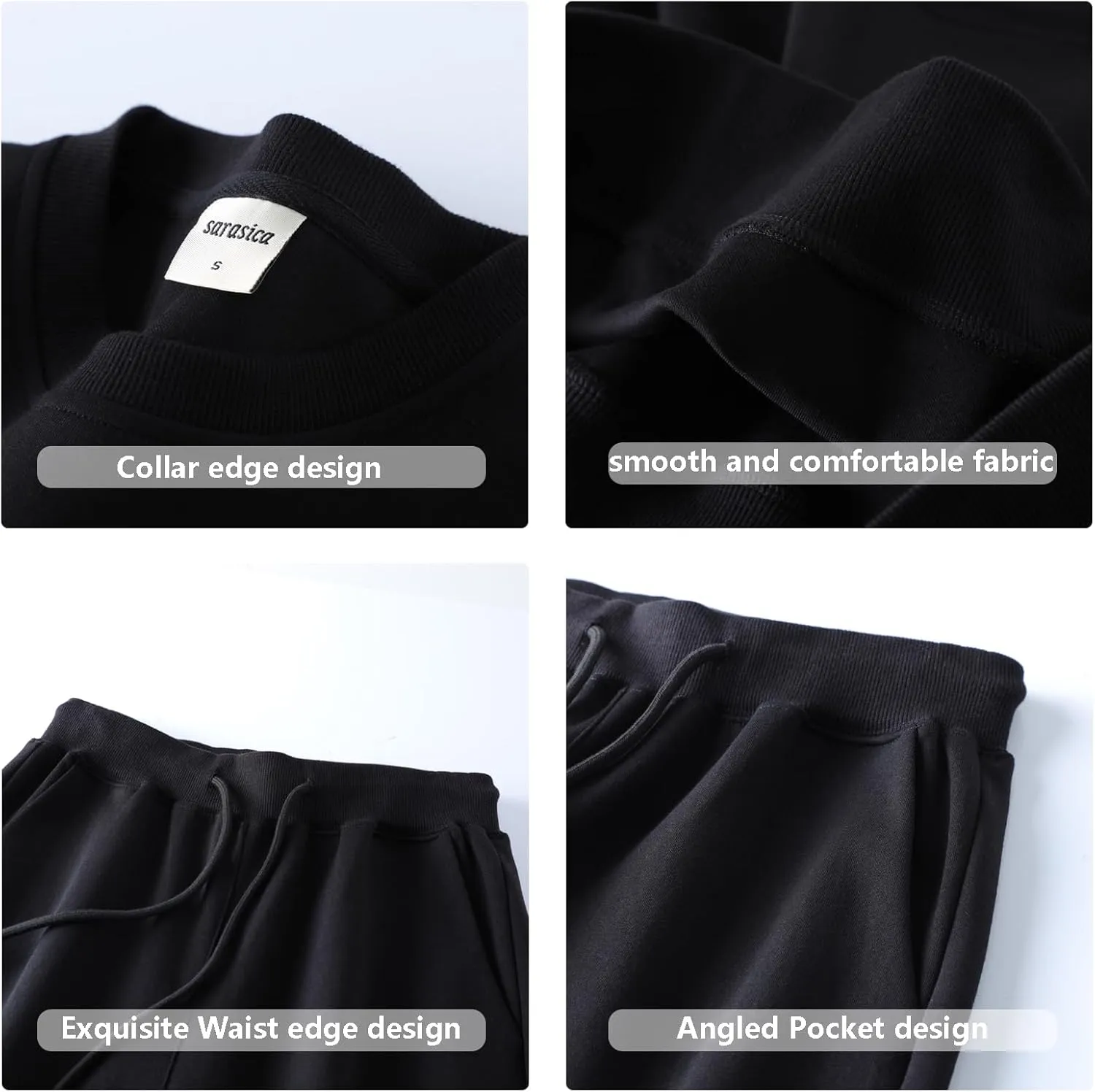 Women 2 Piece Outfits Sweatsuit Set Spring Half Zip Sweatshirts Wide Leg SweatpantvFall Loung Set Tracksuit