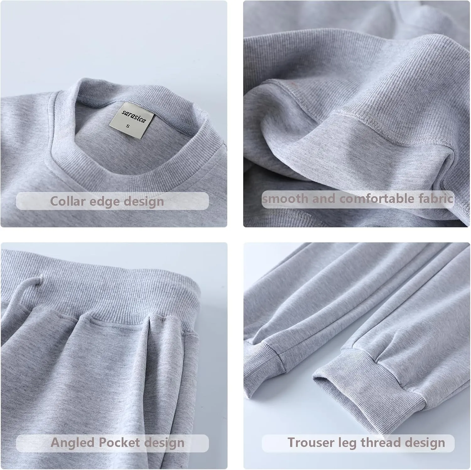Women 2 Piece Outfits Sweatsuit Set Spring Half Zip Sweatshirts Wide Leg SweatpantvFall Loung Set Tracksuit