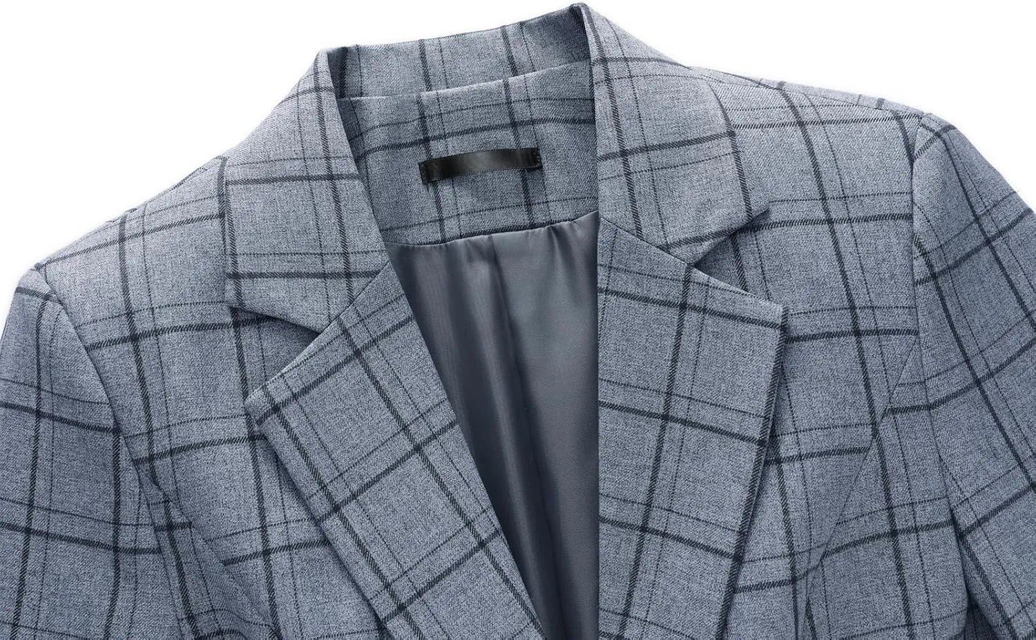 Womens 2 Piece Plaid Suits Set Business Office One Button Blazer Jacket Casual Long Sleeve Pant Suit Set