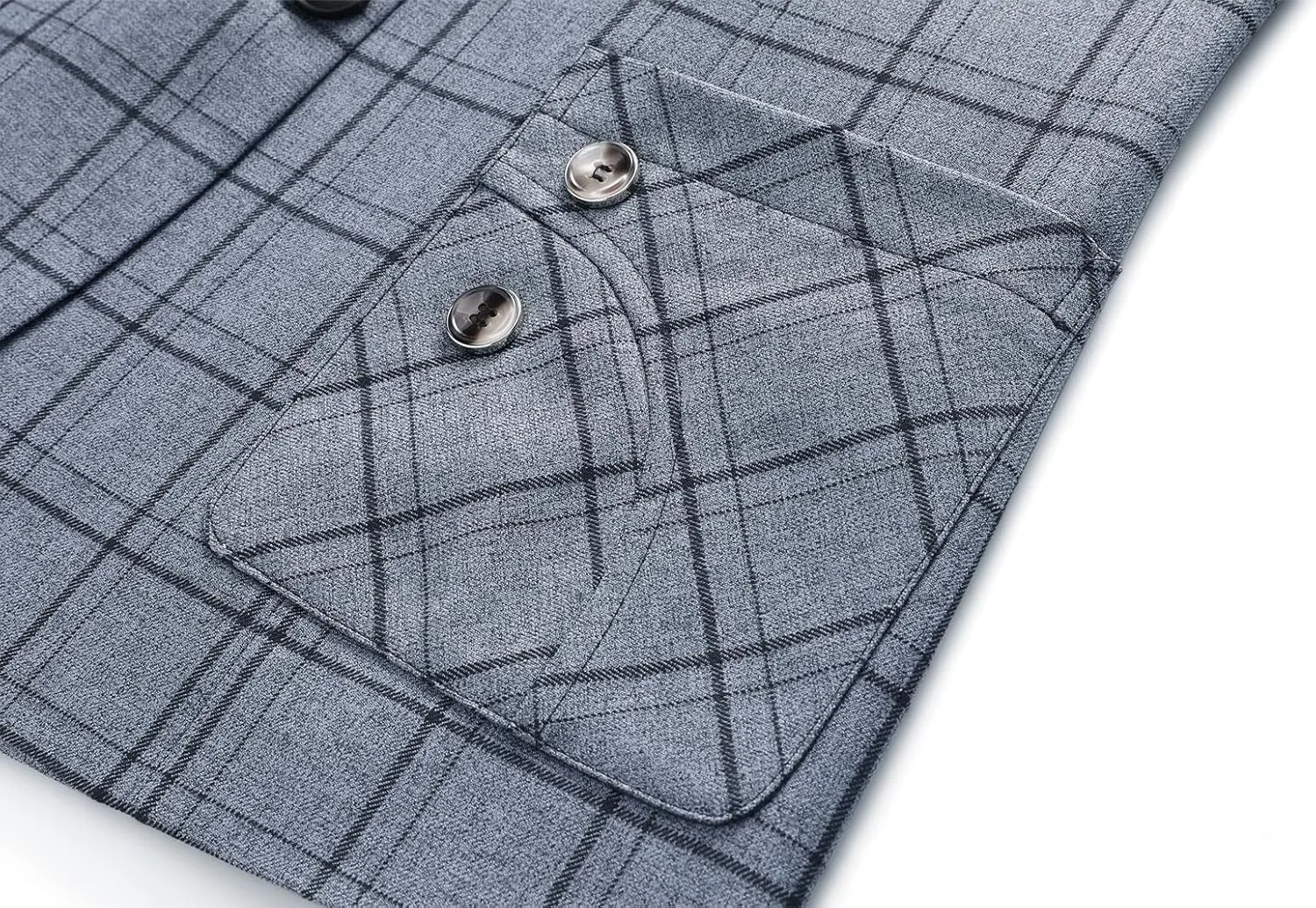 Womens 2 Piece Plaid Suits Set Business Office One Button Blazer Jacket Casual Long Sleeve Pant Suit Set