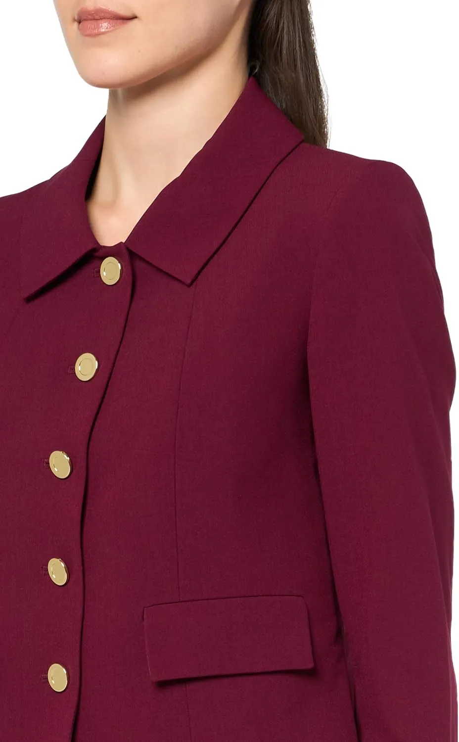 Women's Five Button Blazer & Skirt, 2pc Set