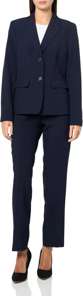 Women's Two Button Blazer & Pant, 2pc Set Women's Two Button Blazer & Pant, 2pc Set