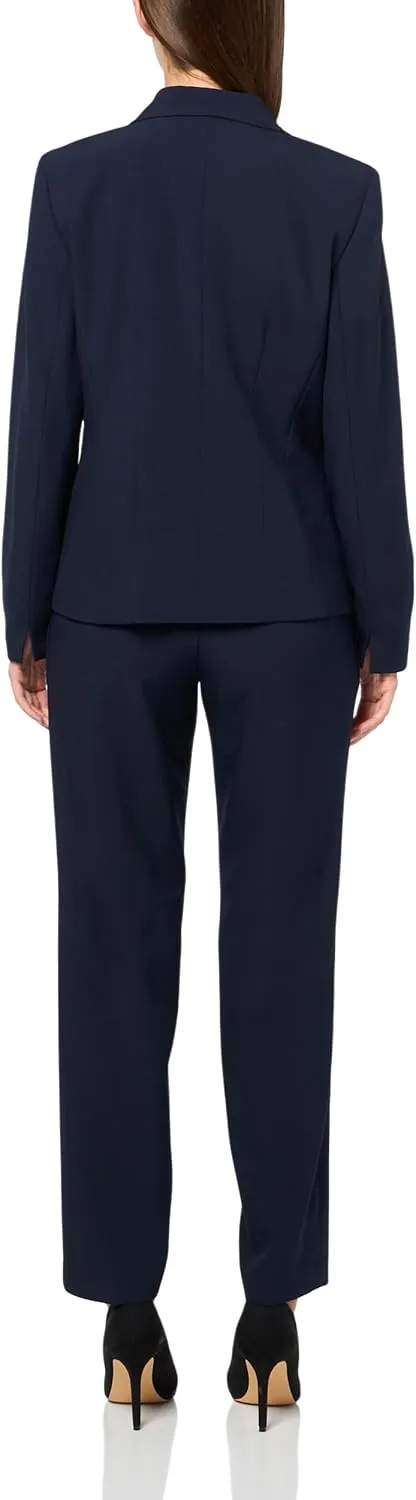 Women's Two Button Blazer & Pant, 2pc Set