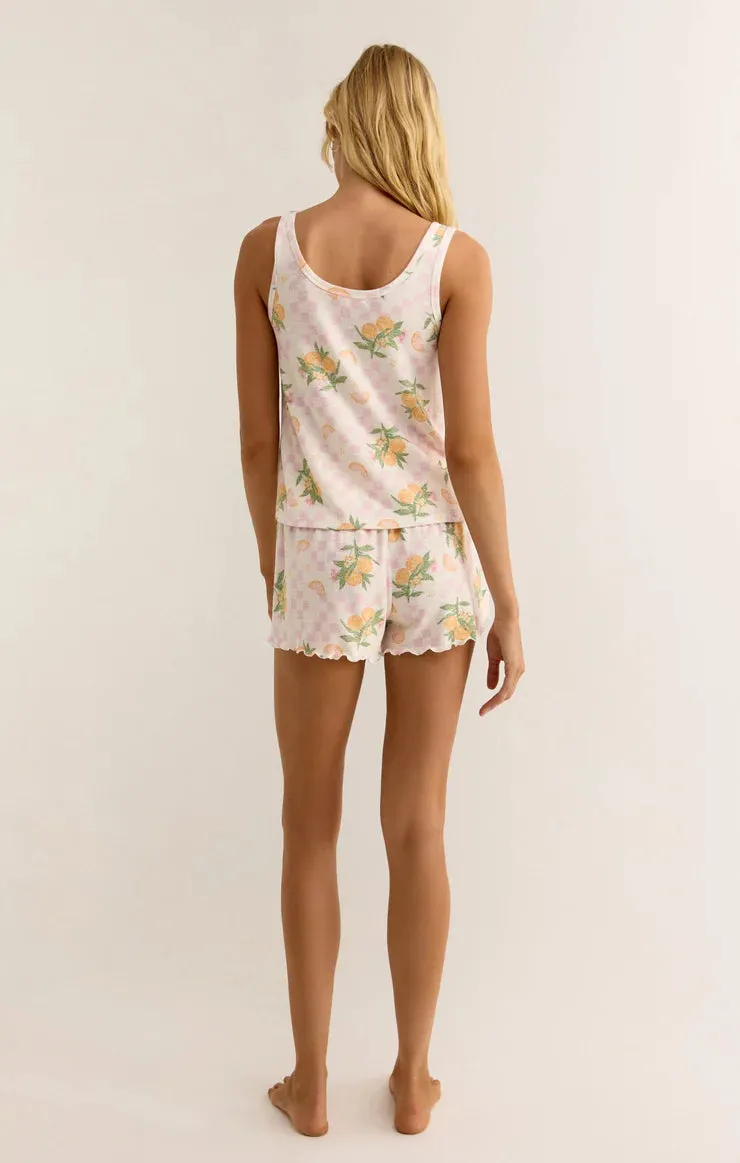ZSU Citrus Check Pajama Set